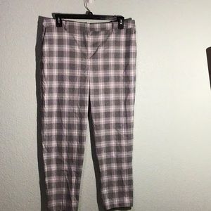 NWT - court & rowe - W size 14 - Gray plaid